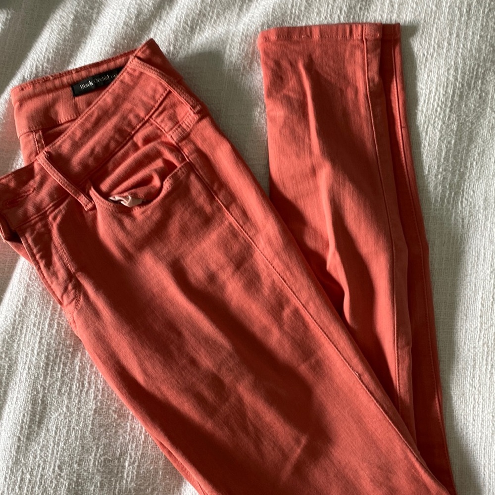 Peach Skinny Jeans